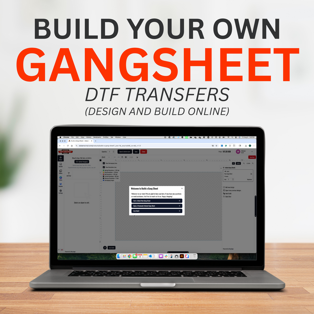 Build a Gang Sheet Alabama Vinyl