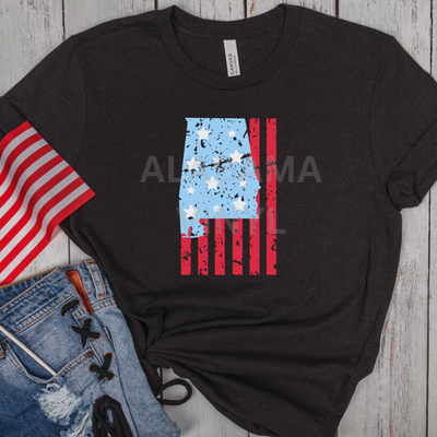 Alabama Flag Ready-to-Press Transfer Alabama Vinyl