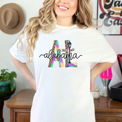 "Mardi Gras Alabama" Ready-to-Press Transfer Alabama Vinyl