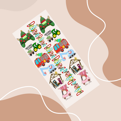 Pre-Built Christmas Youth Gang Sheet - 48 Inches Alabama Vinyl