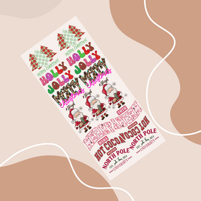 Pre-Built Christmas #3 Gang Sheet - 48 Inches Alabama Vinyl