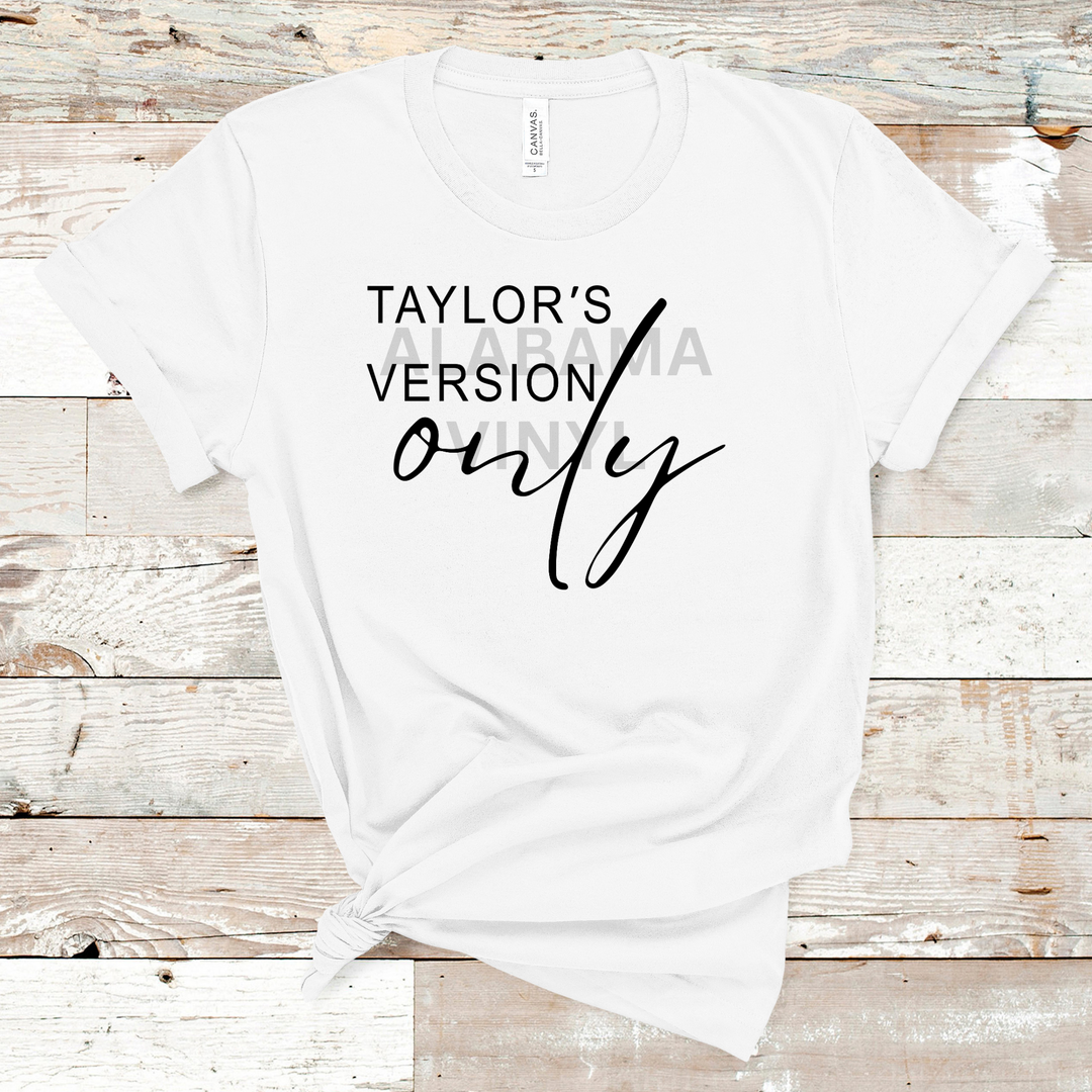 Taylor's Version Only Ready-to-Press Transfer Alabama Vinyl