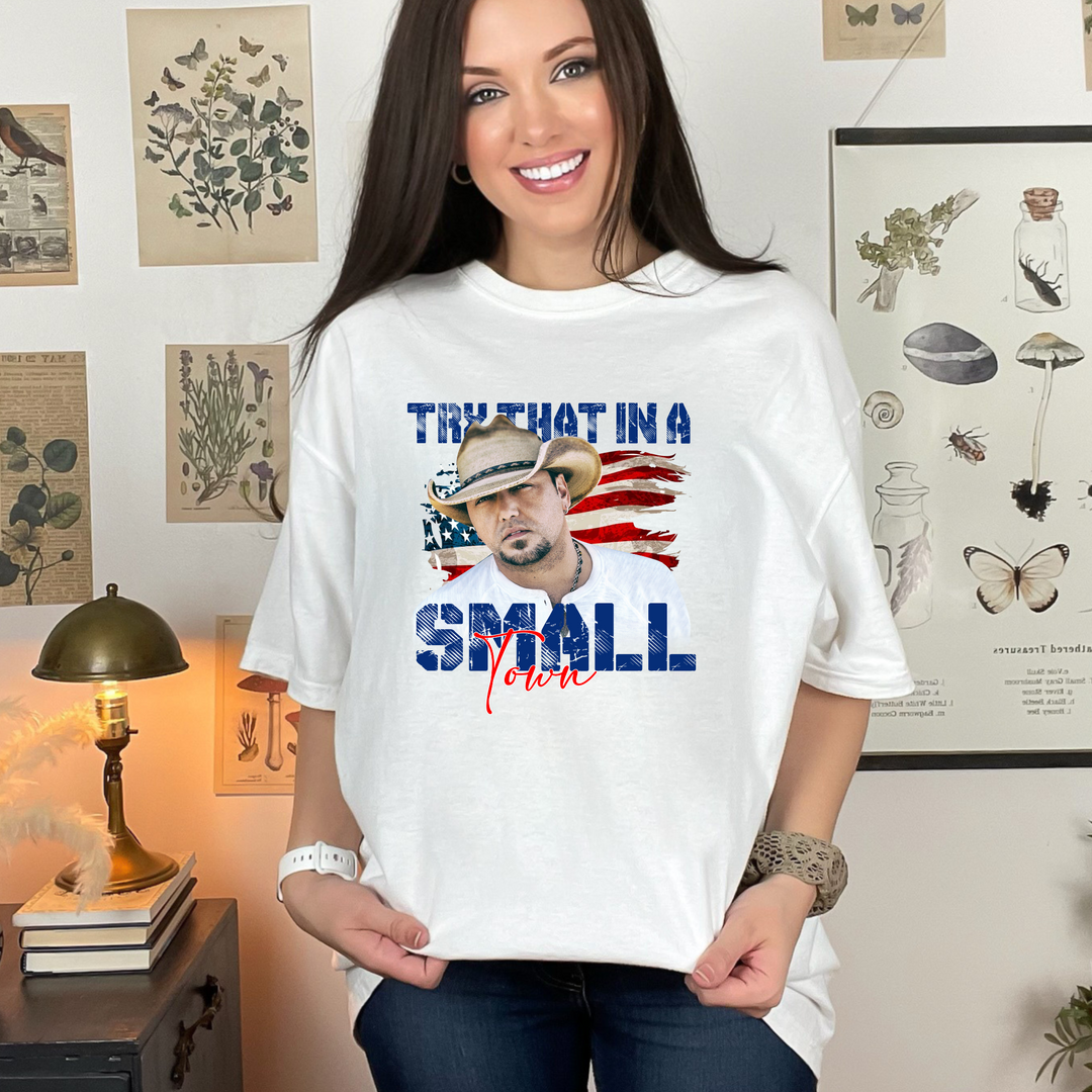 Try That In A Small Town T-Shirt Alabama Vinyl