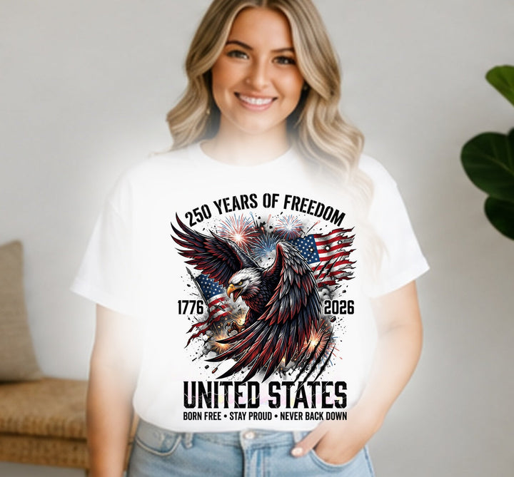 250 Years of Freedom Eagle - Ready-to-Press DTF Transfer Alabama Vinyl