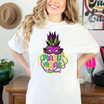 "Mardi Gras" Ready-to-Press Transfer Alabama Vinyl