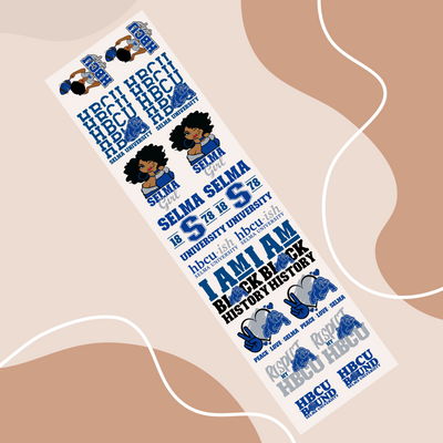 Pre-Built Selma University Gang Sheet - 84 Inches Alabama Vinyl