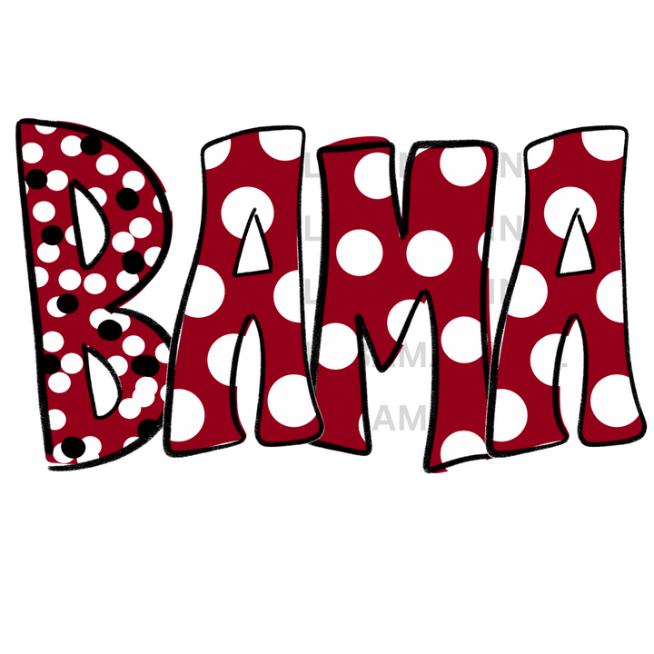 BAMA Ready-to-Press Transfer Alabama Vinyl