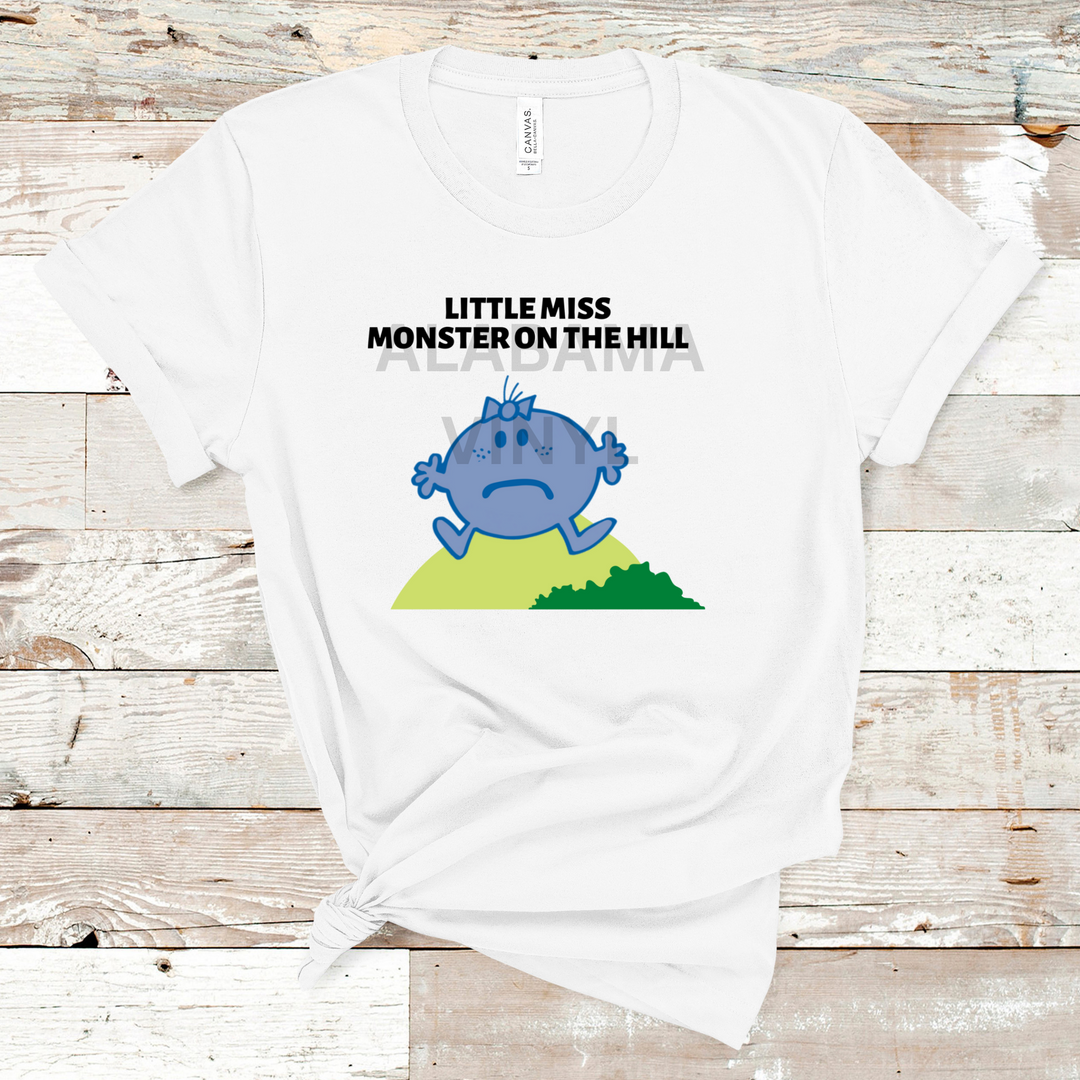 Little Miss Monster On The Hill Ready-to-Press Transfer Alabama Vinyl