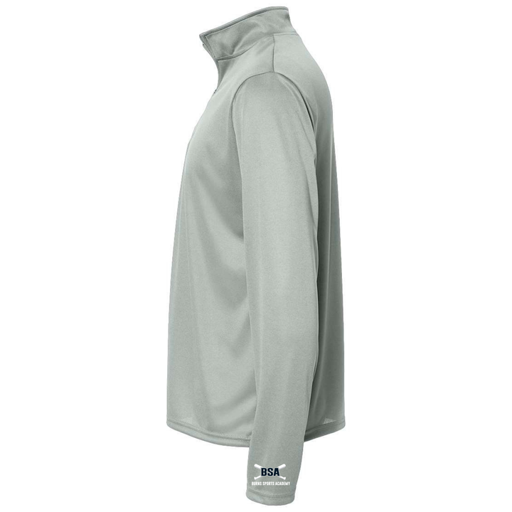 "BSA Crest Logo" Badger 1/4 Zip Long Sleeve Performance Shirt Alabama Vinyl