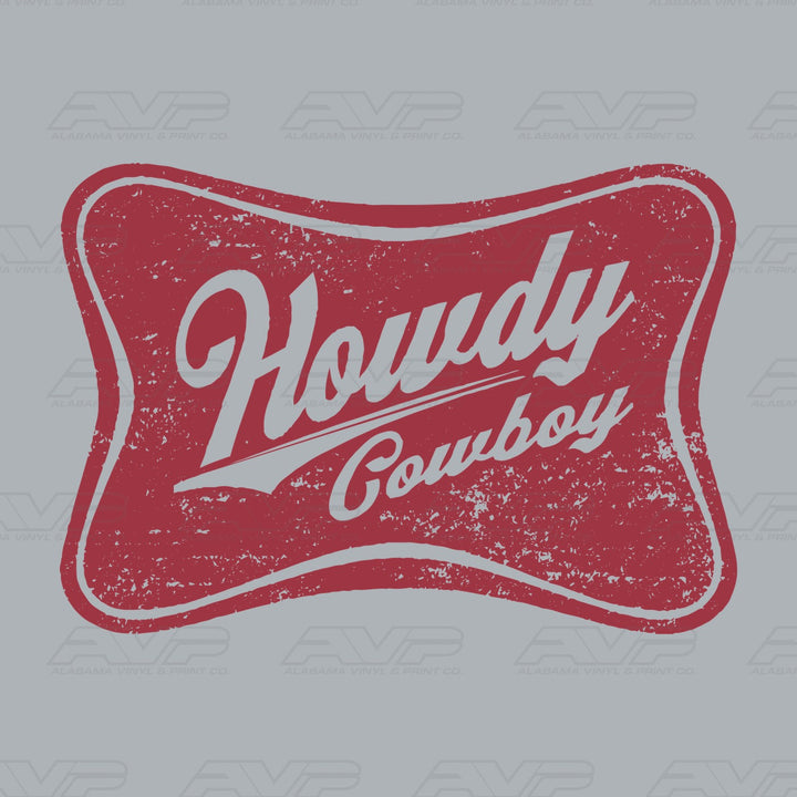 Howdy Cowboy Alabama Vinyl & Print Co.