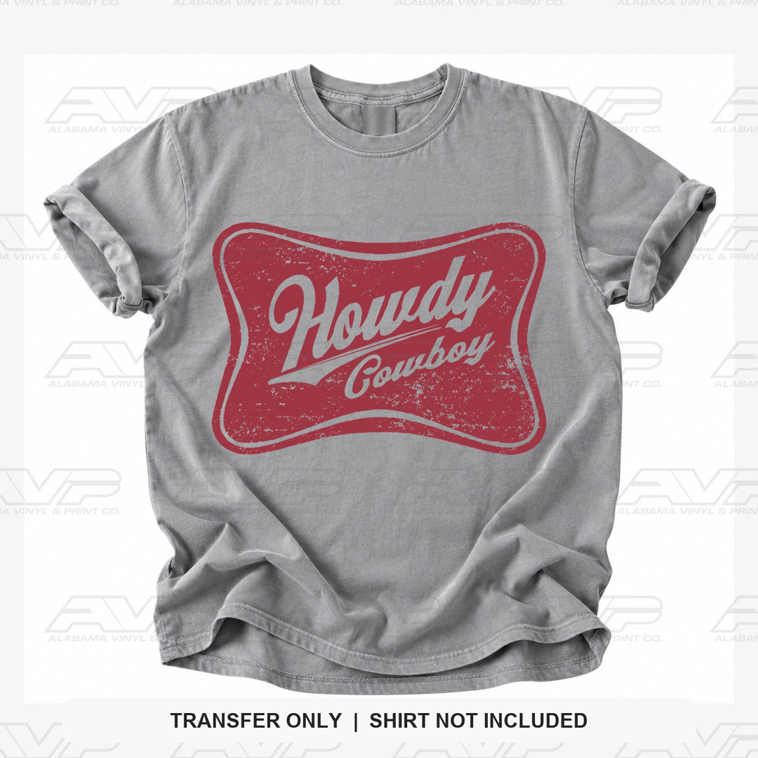 Howdy Cowboy Alabama Vinyl & Print Co.