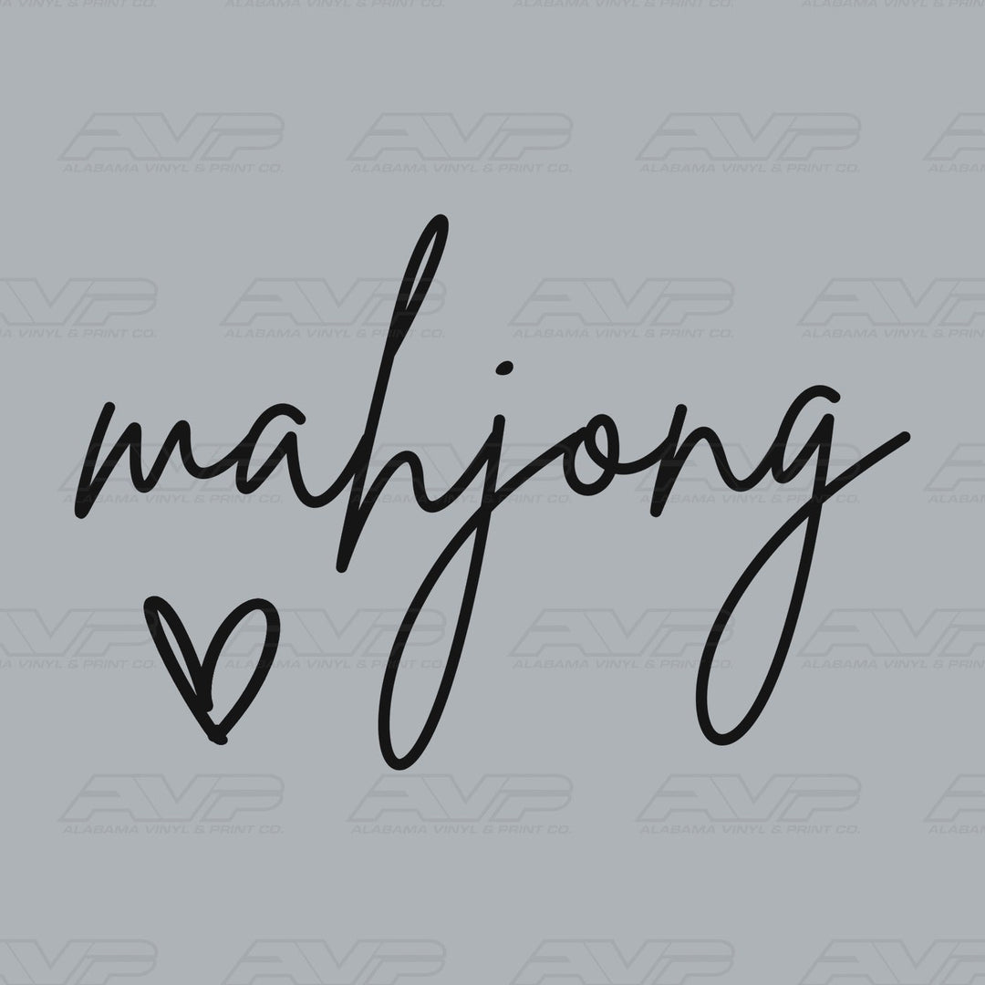 MahjongBLACK Alabama Vinyl & Print Co.
