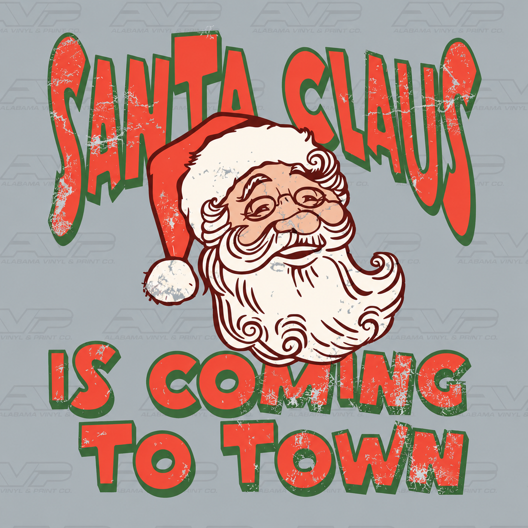 Santa Claus Is Coming Alabama Vinyl