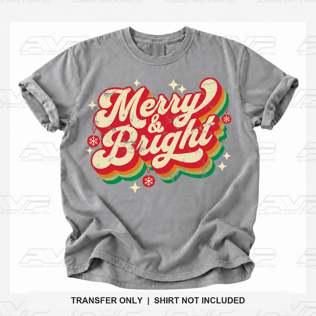 Merry and Bright Retro Alabama Vinyl