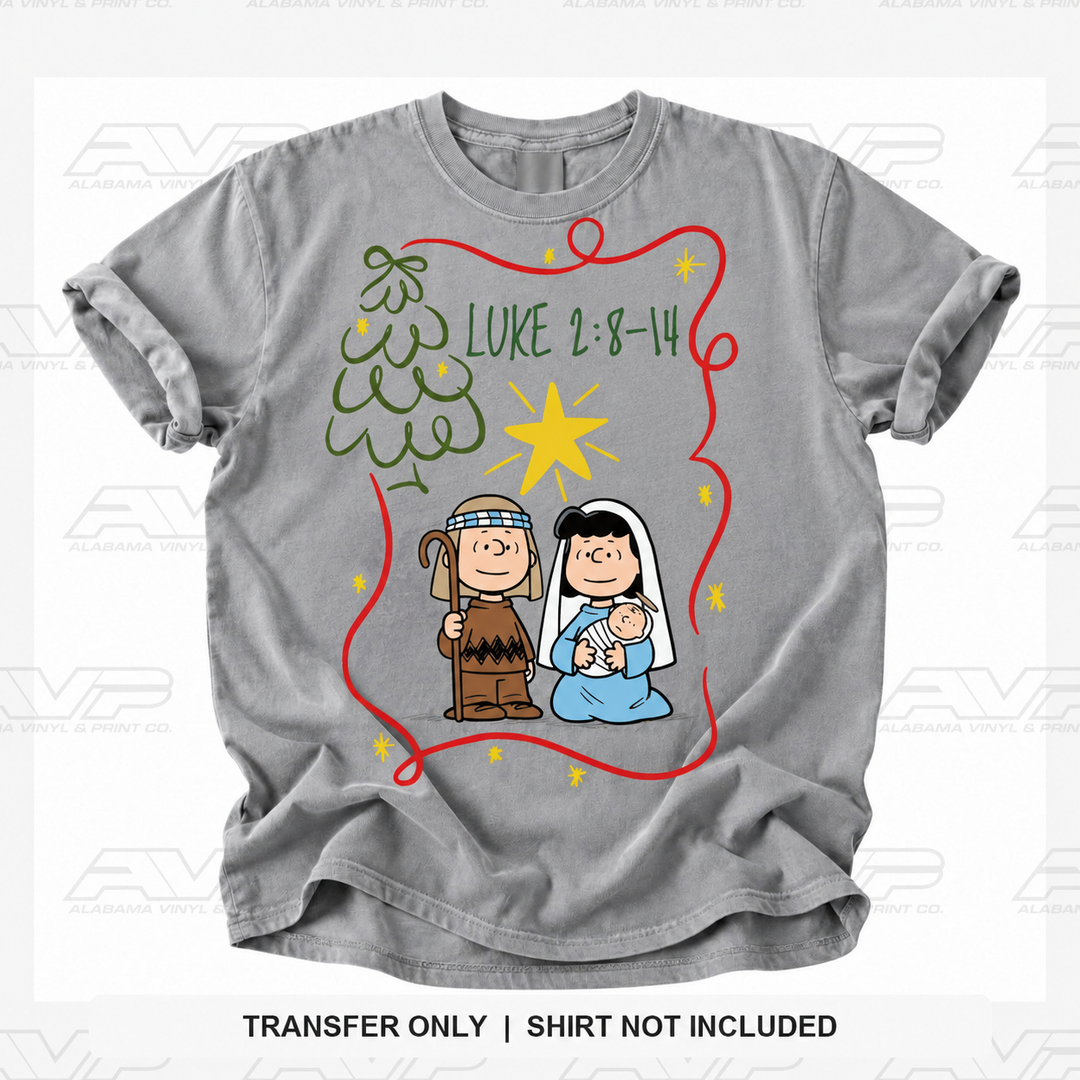 Peanuts Luke 2:8-14 Alabama Vinyl