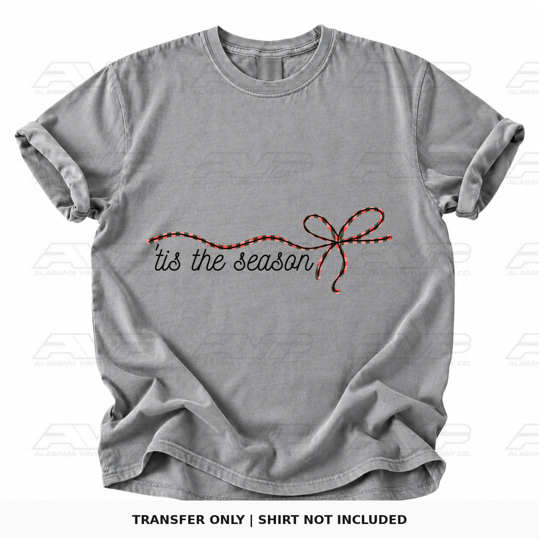 Tis the Season Bow Alabama Vinyl
