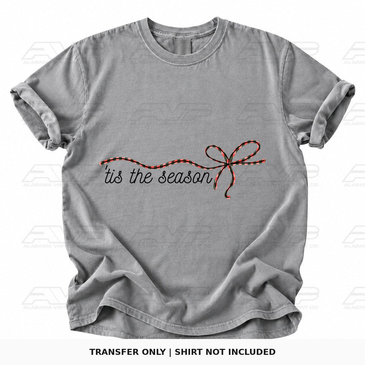 Tis the Season Bow Alabama Vinyl