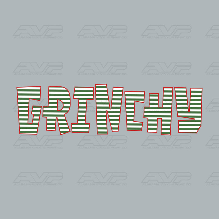 Grinchy Green Stripes Alabama Vinyl