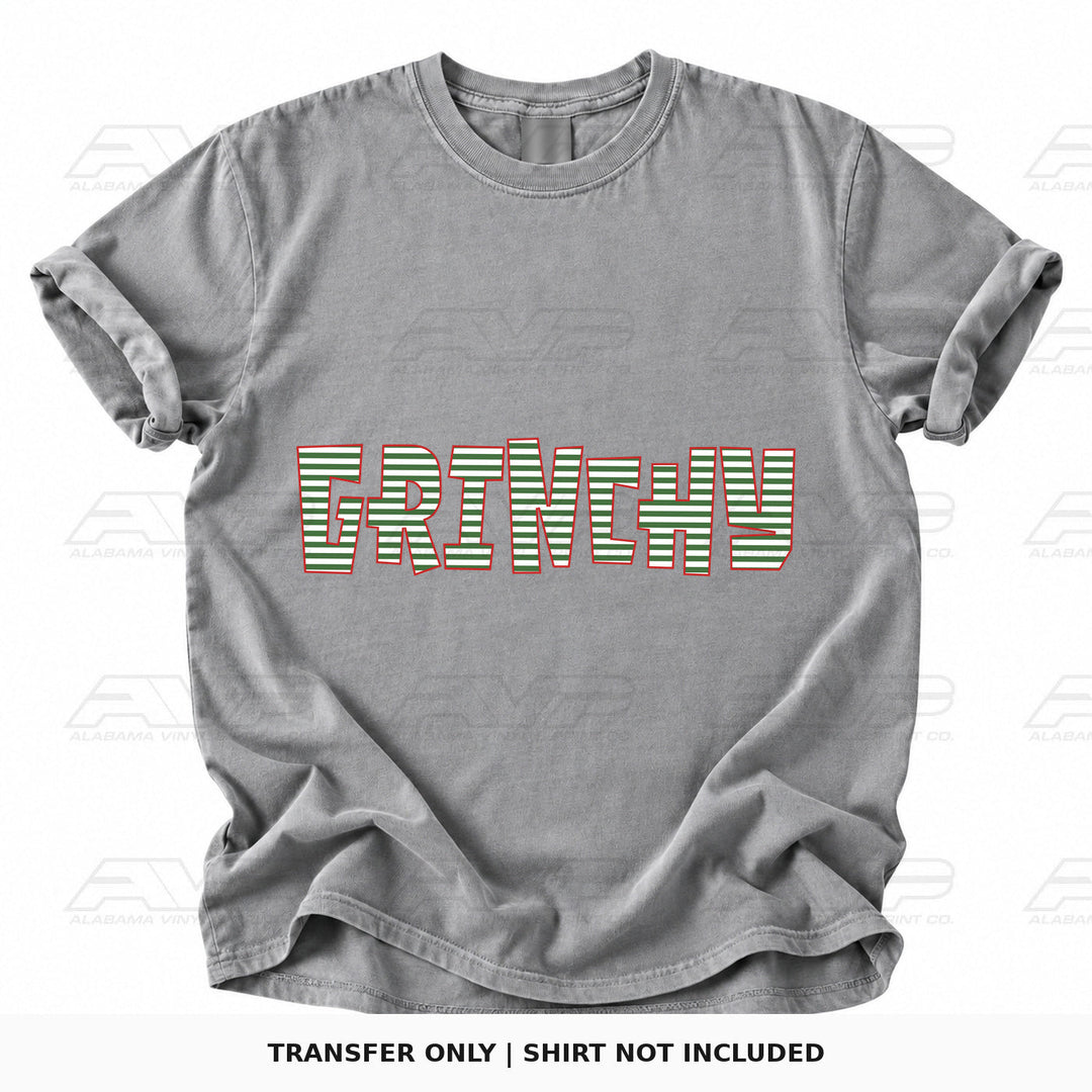 Grinchy Green Stripes Alabama Vinyl
