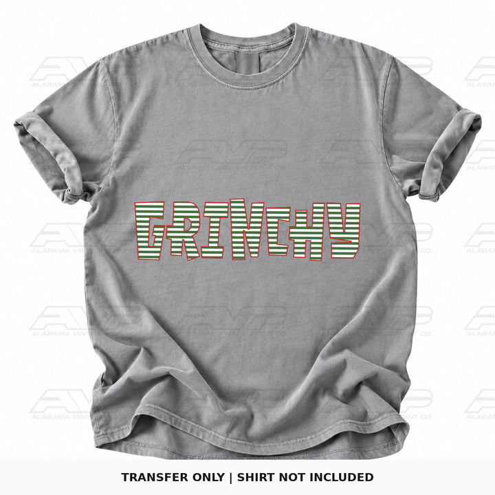 Grinchy Green Stripes Alabama Vinyl