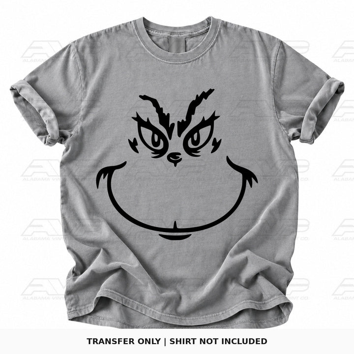 Grinch Face Black Alabama Vinyl