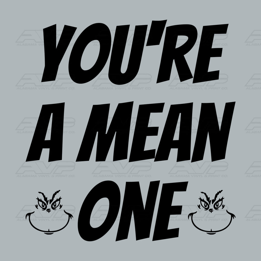 You're a Mean One Black Alabama Vinyl