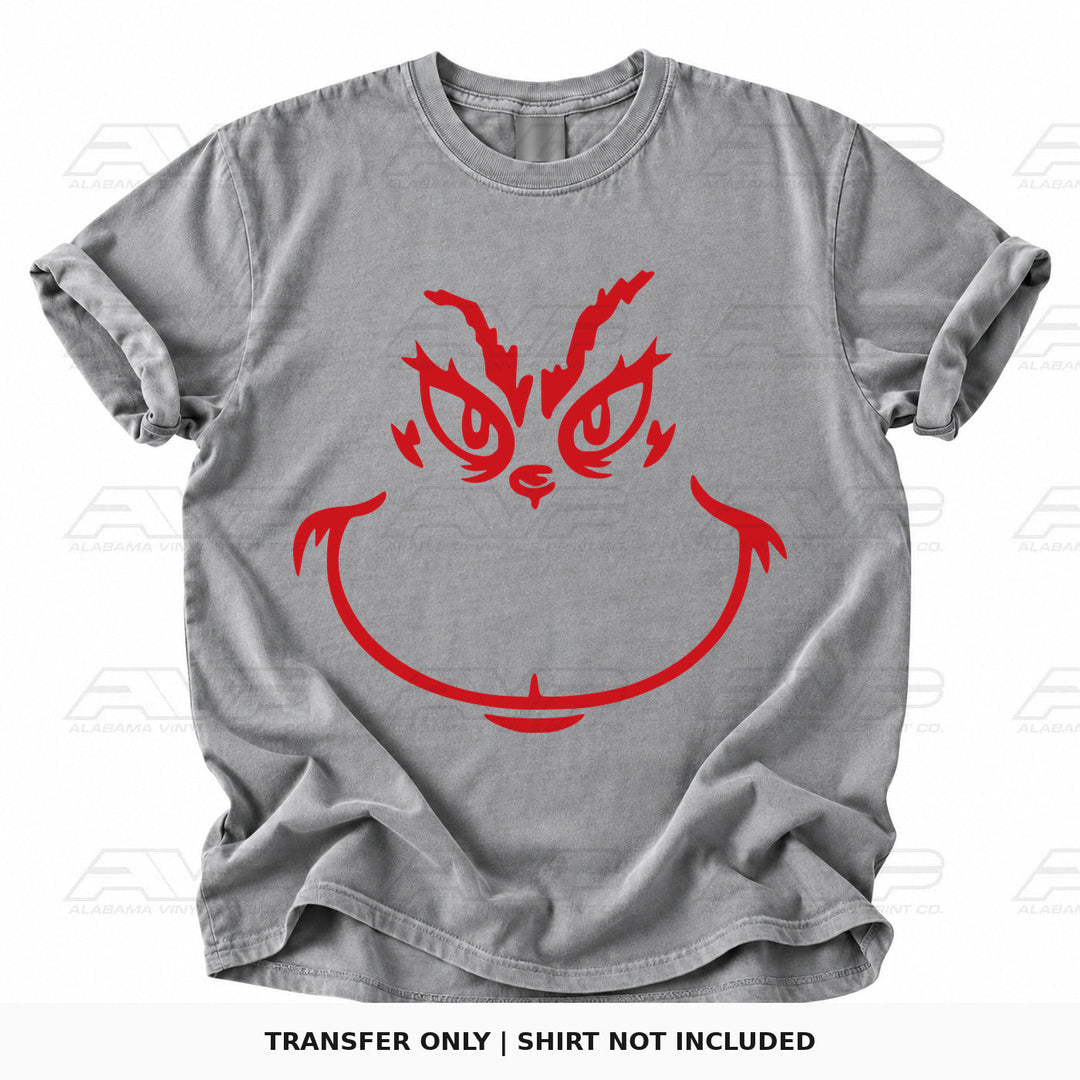 Grinch Face Red Alabama Vinyl