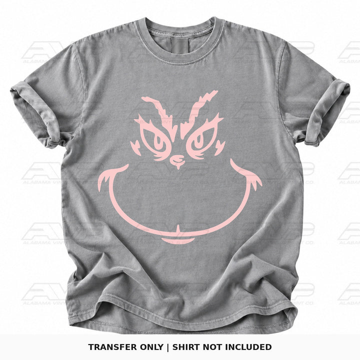 Grinch Face Pink Alabama Vinyl
