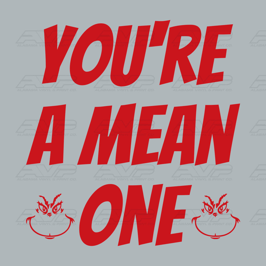 You're a Mean One Red Alabama Vinyl