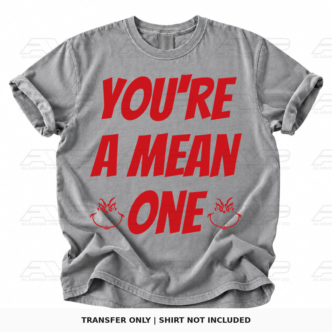 You're a Mean One Red Alabama Vinyl