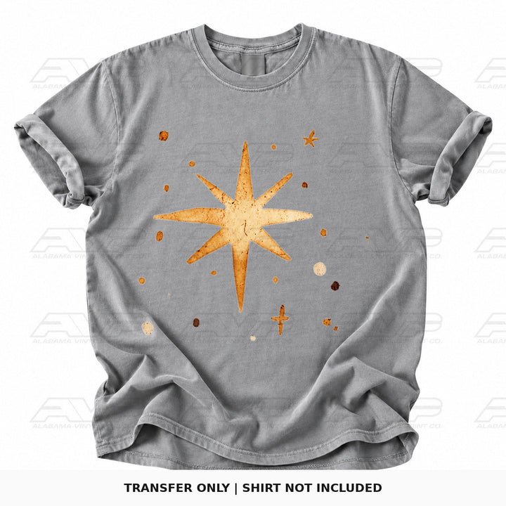 Gold Christmas Star Alabama Vinyl