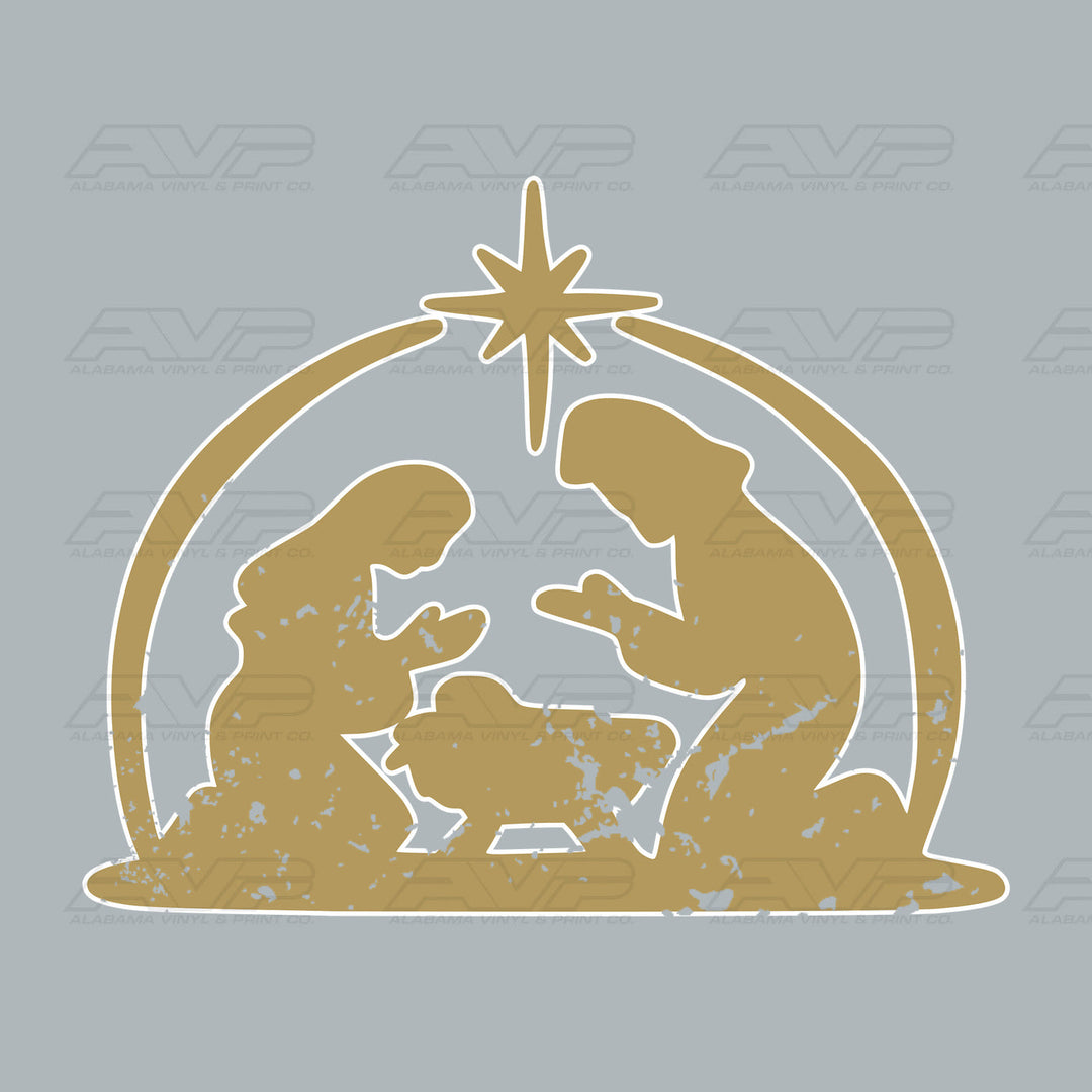 Nativity Manger Pocket Alabama Vinyl