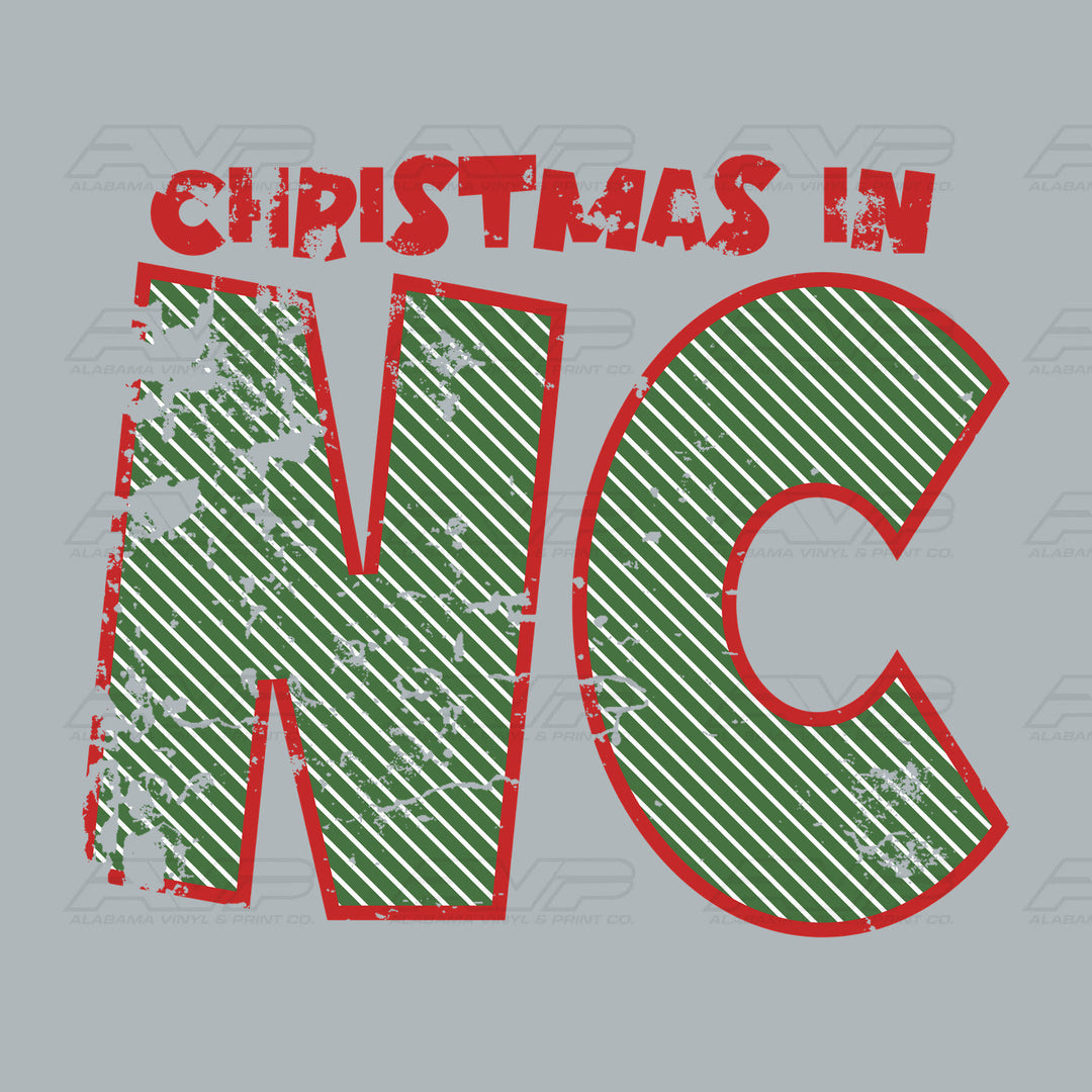 Christmas in North Carolina Alabama Vinyl