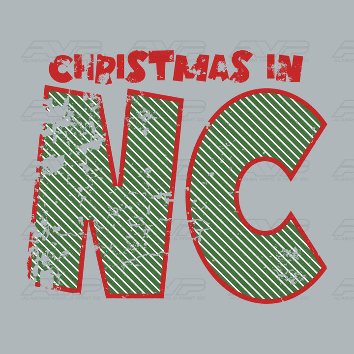 Christmas in North Carolina Alabama Vinyl