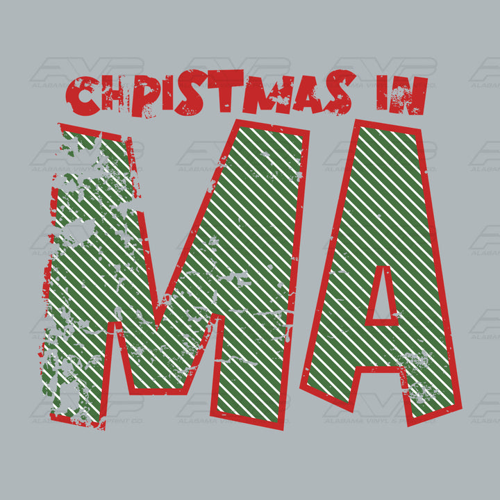 Christmas in Massachusetts Alabama Vinyl