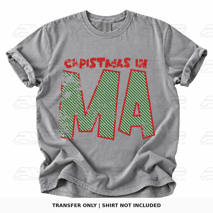Christmas in Massachusetts Alabama Vinyl