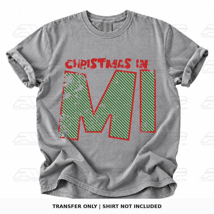 Christmas in Michigan Alabama Vinyl