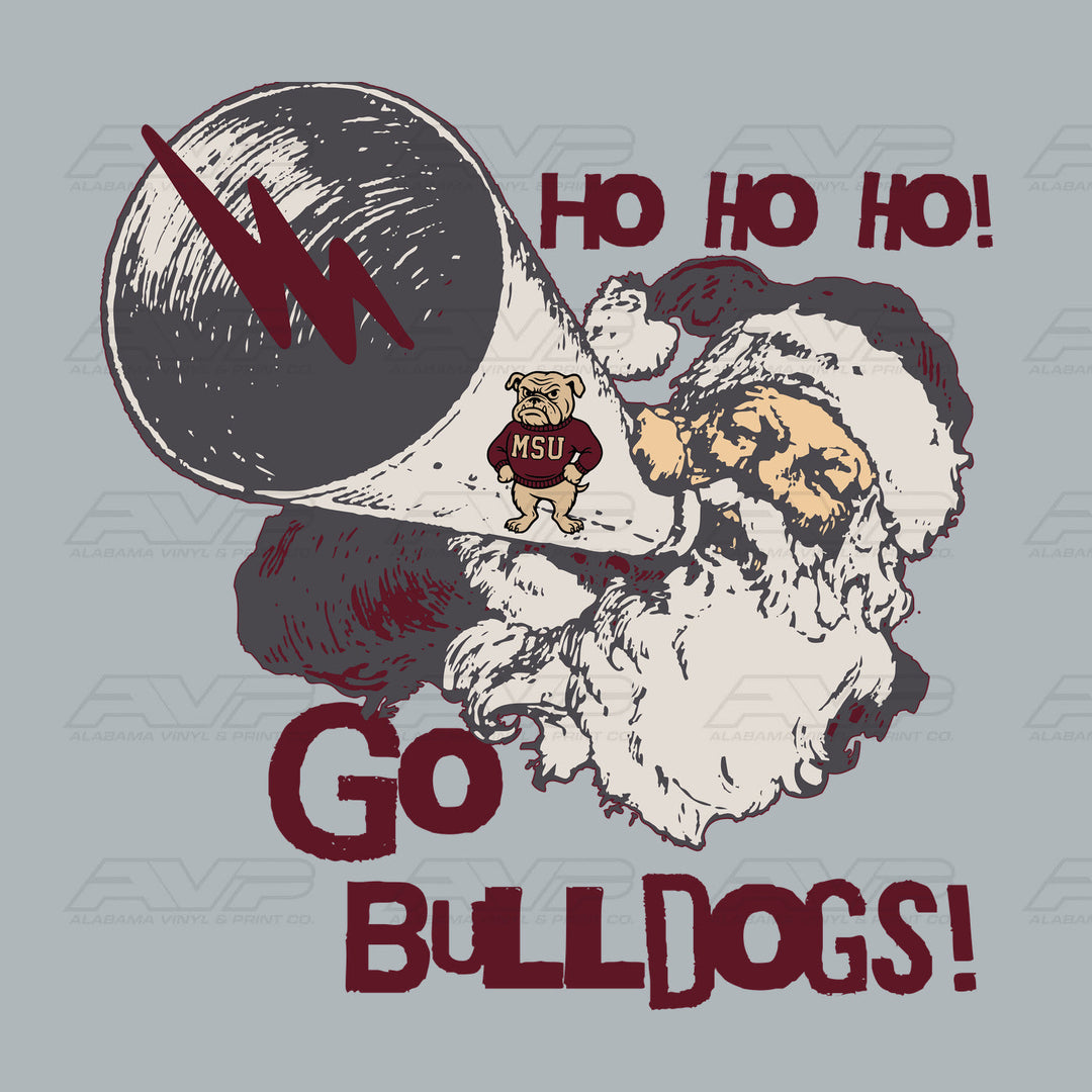 Mississippi State Santa Alabama Vinyl