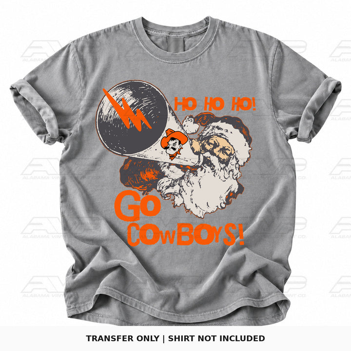 Oklahoma State Santa Alabama Vinyl