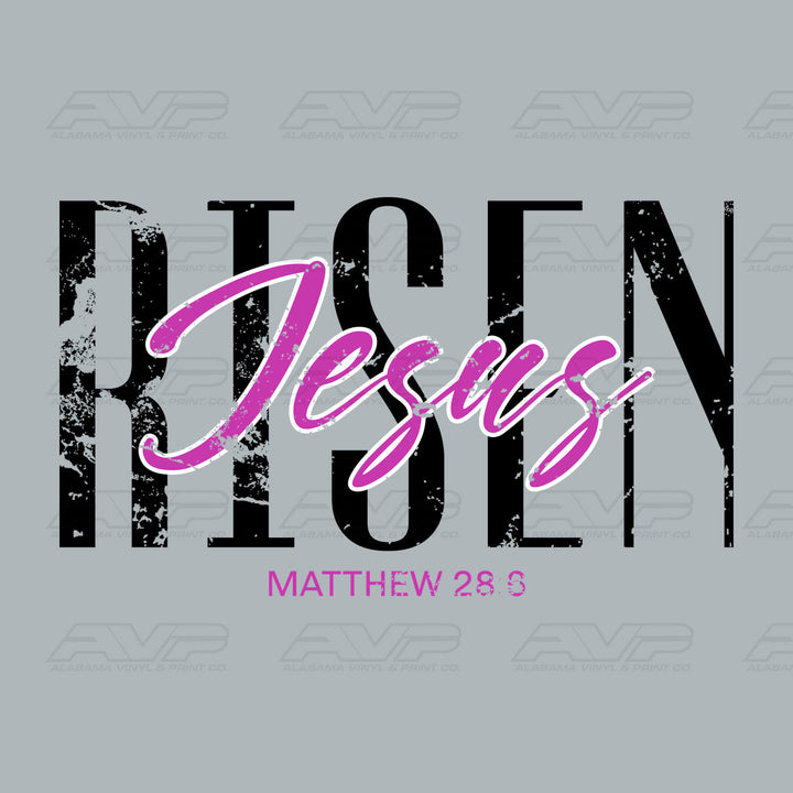 Jesus Risen Pink Alabama Vinyl
