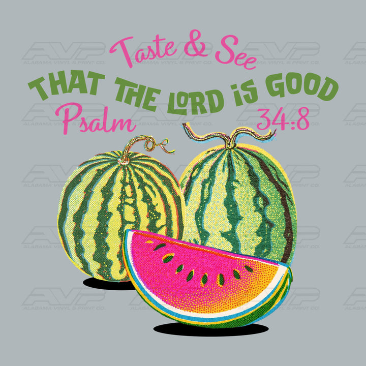 Psalm 34:8 Taste & See Alabama Vinyl