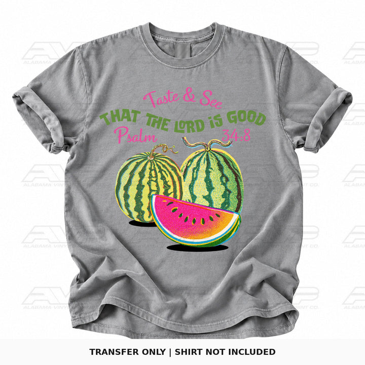 Psalm 34:8 Taste & See Alabama Vinyl