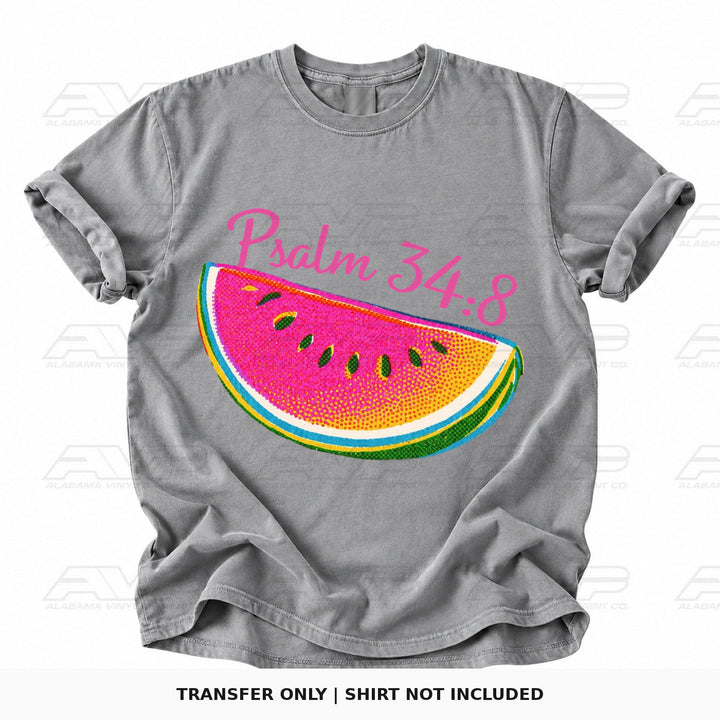 Psalm 34:8 Watermelon Alabama Vinyl