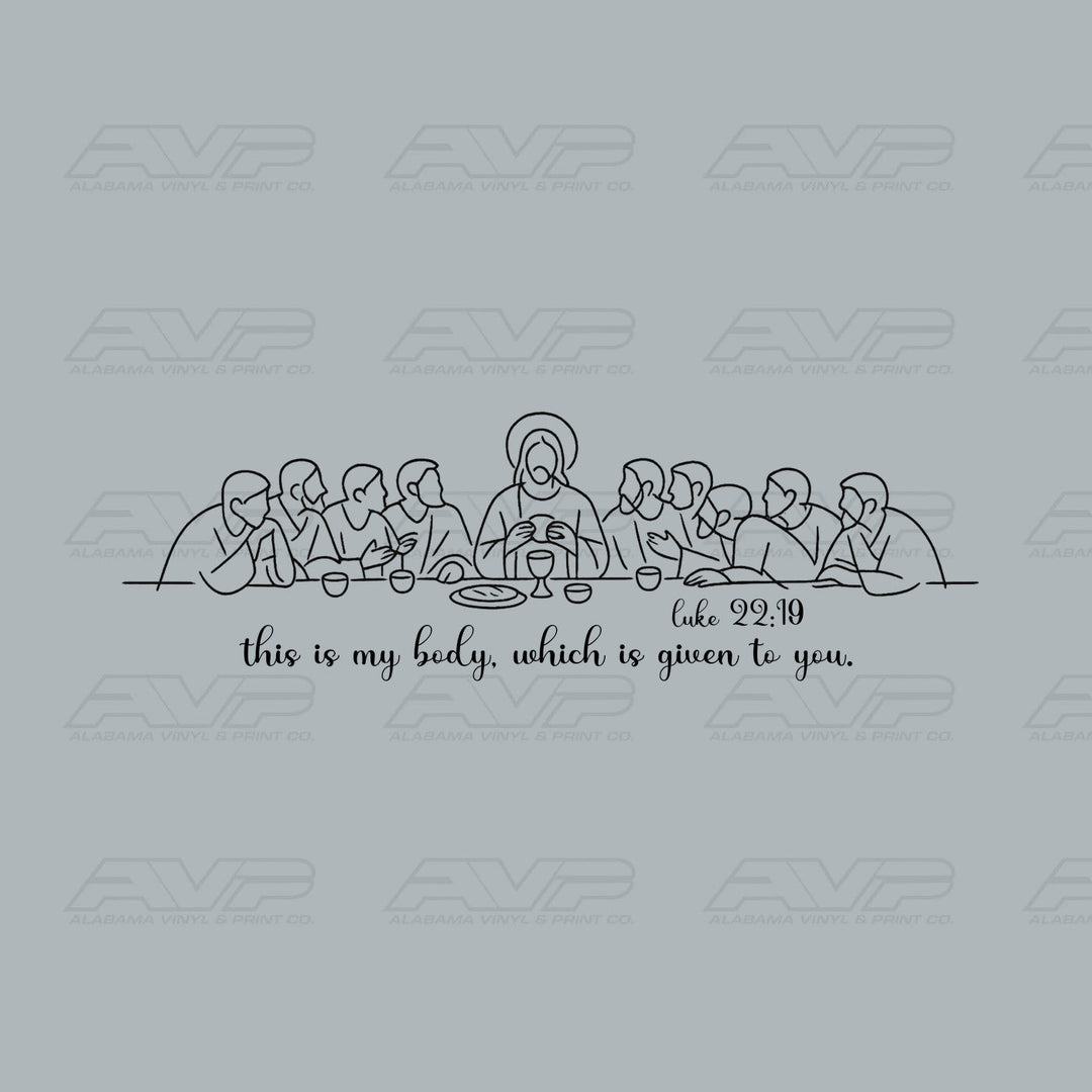 Luke 22:19 Alabama Vinyl
