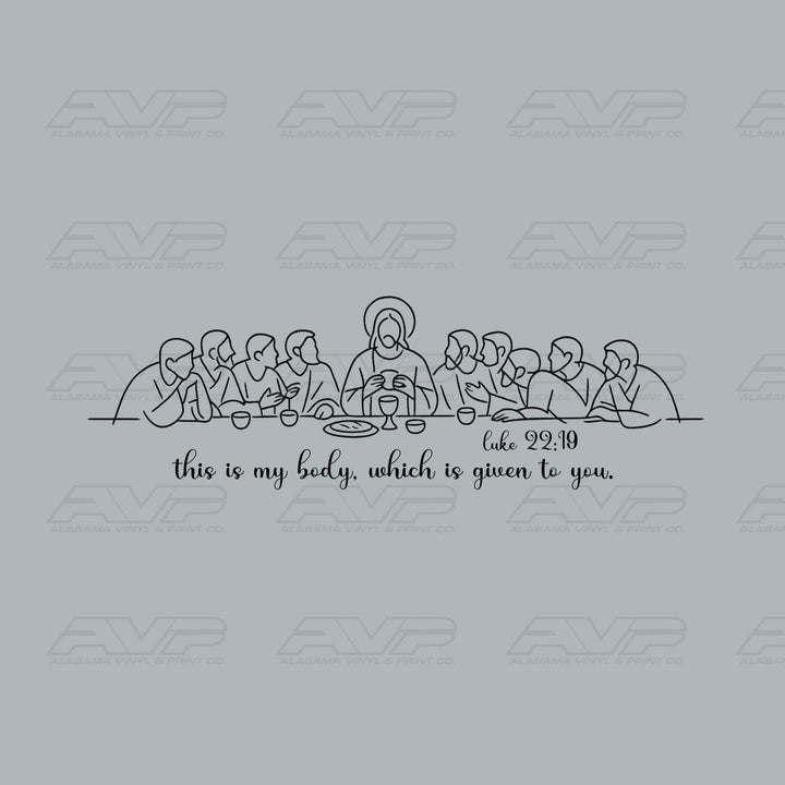 Luke 22:19 Alabama Vinyl