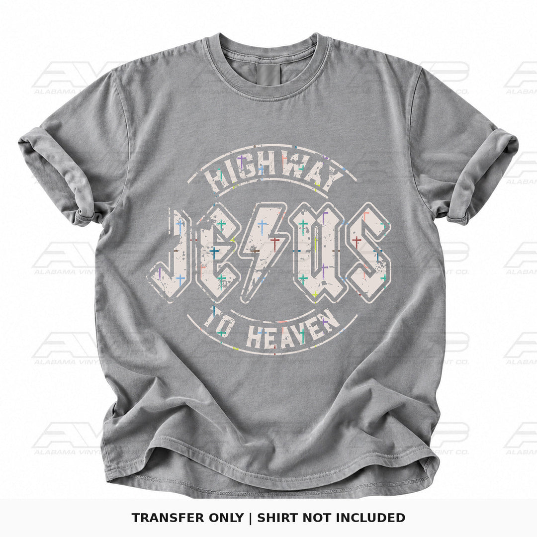 Highway to Heaven Cross Pattern Alabama Vinyl