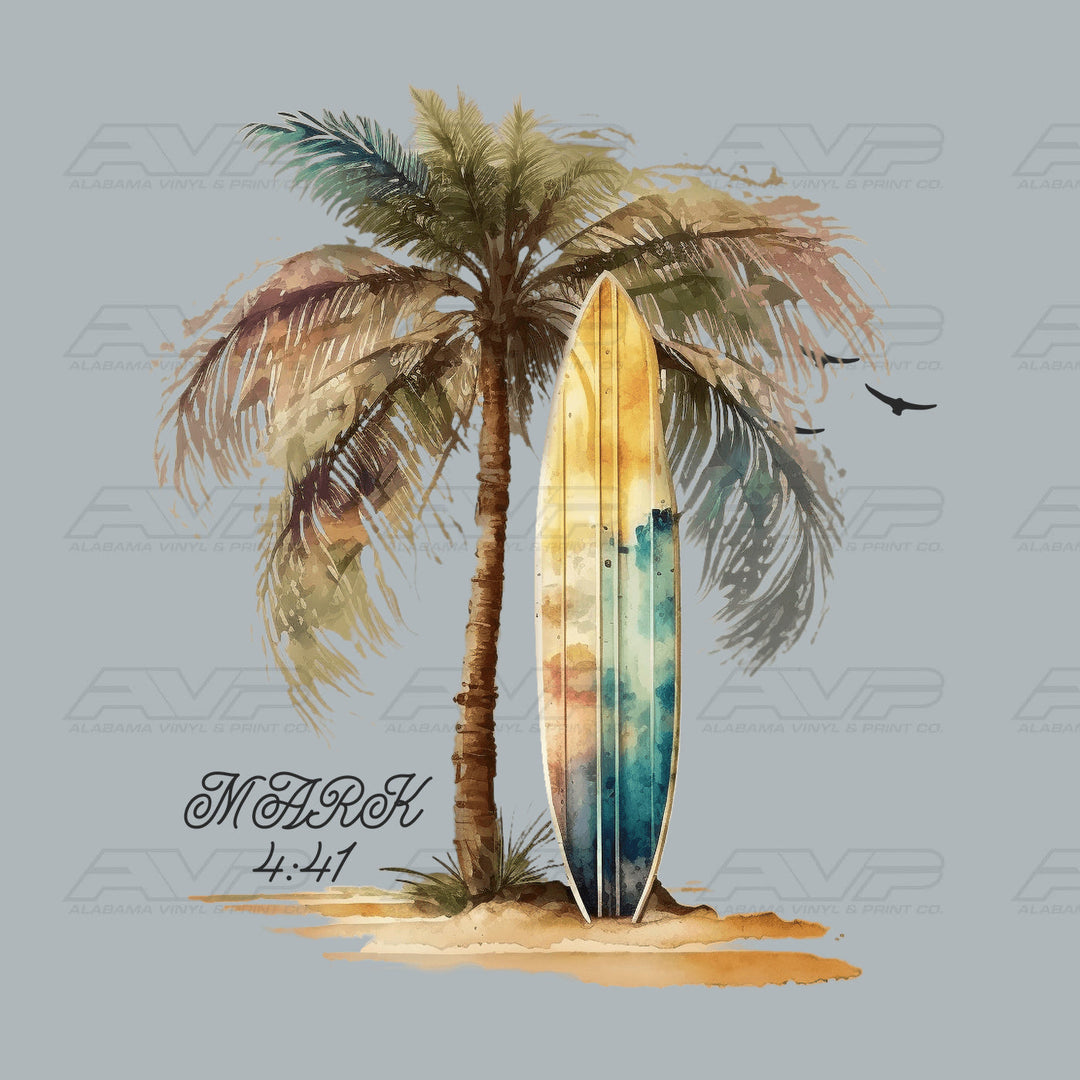 Mark 4:41 Palm Tree Alabama Vinyl