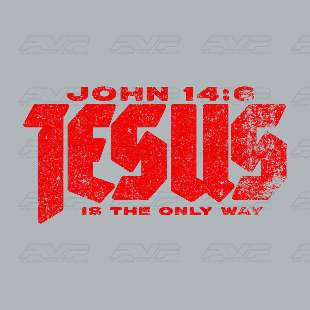 John 14:6 Only Way Alabama Vinyl