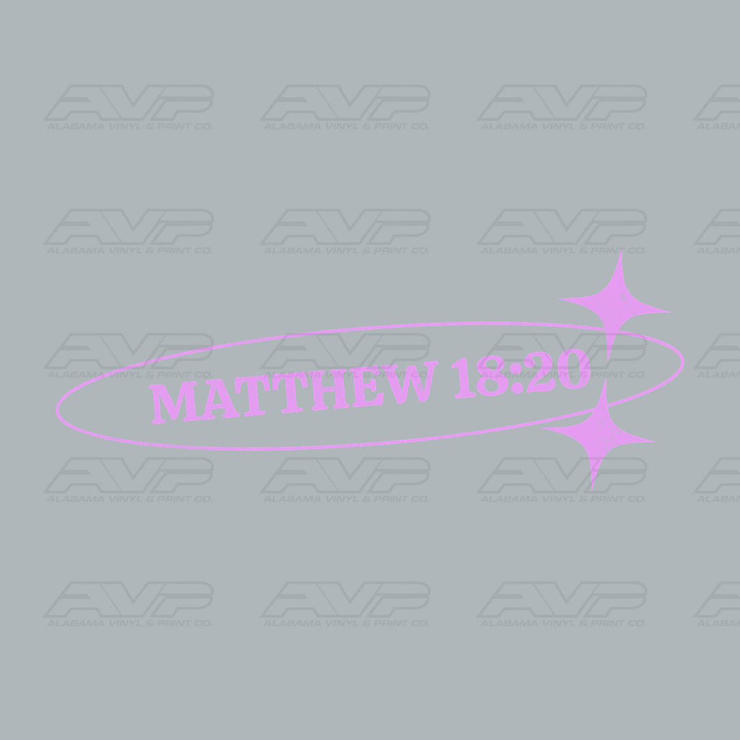 Matthew 18:20 Alabama Vinyl