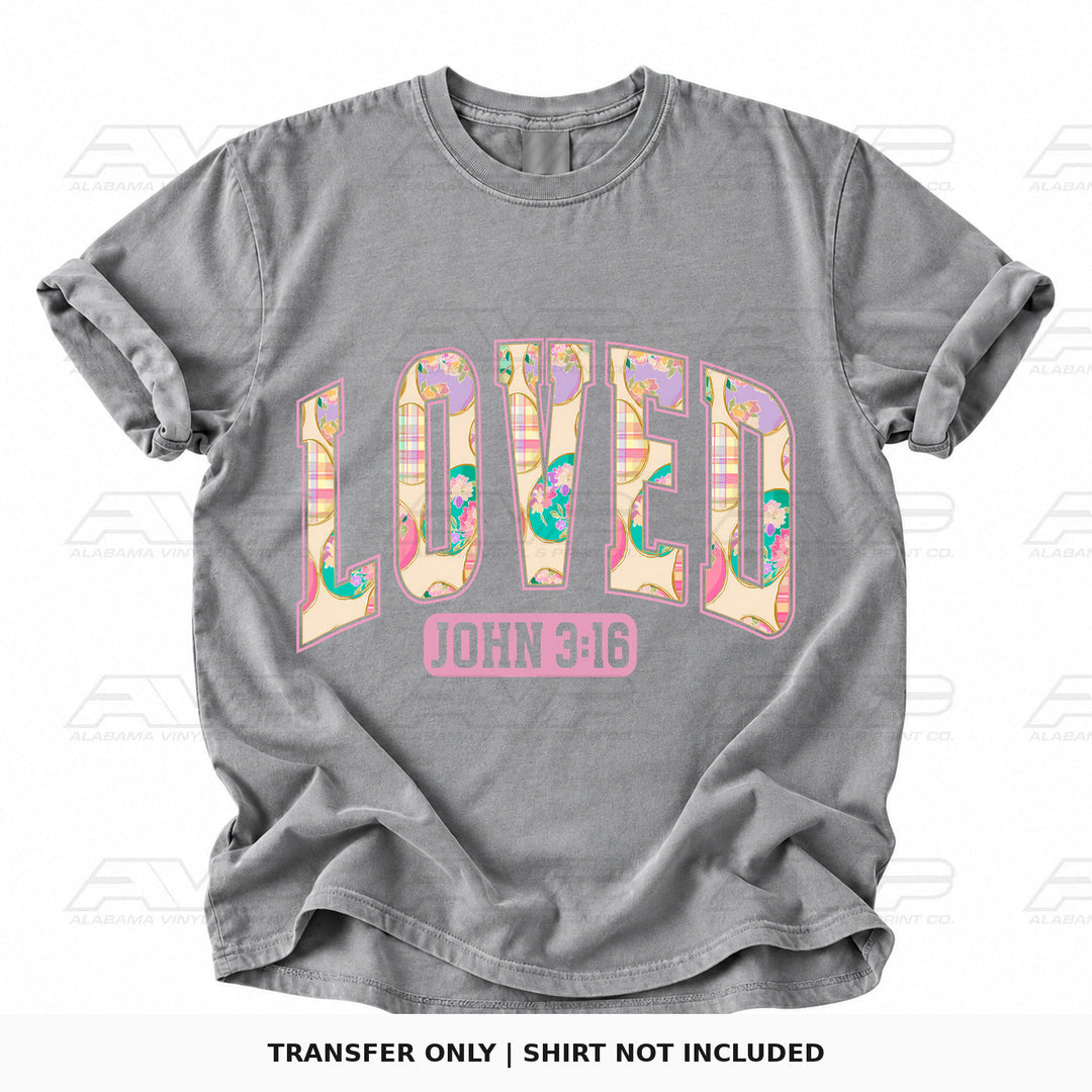 Loved John 3:16 Easter Alabama Vinyl